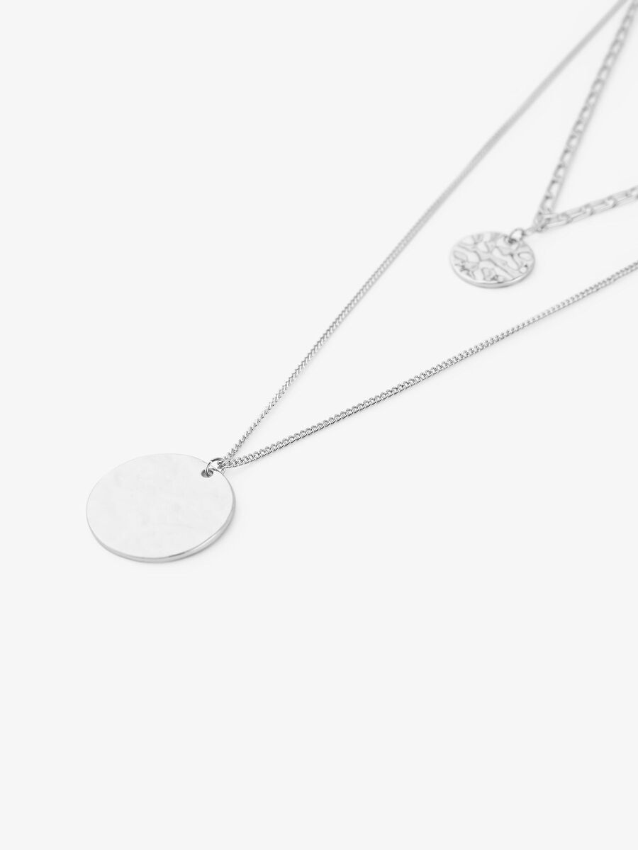 Pieces DUBBEL SNOER KETTING, Silver Colour, highres - 17100280_SilverColour_006.jpg