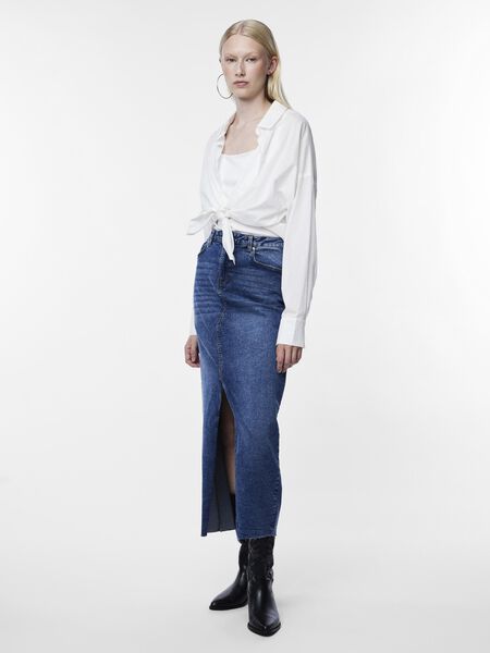 Pieces PCJESSIE DENIM SKIRT, Medium Blue Denim, highres - 17150234_MediumBlueDenim_005.jpg