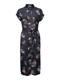 Pieces BLOMSTERPRINT MIDI SKJORTEKJOLE, Navy Blazer, highres - 17101418_NavyBlazer_738042_001.jpg