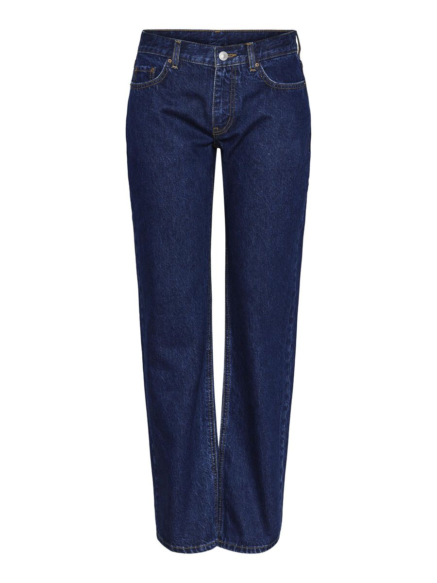 Pieces PCLOLLY LW JEANS MED VIDA BEN, Medium Blue Denim, highres - 17151878_MediumBlueDenim_001.jpg