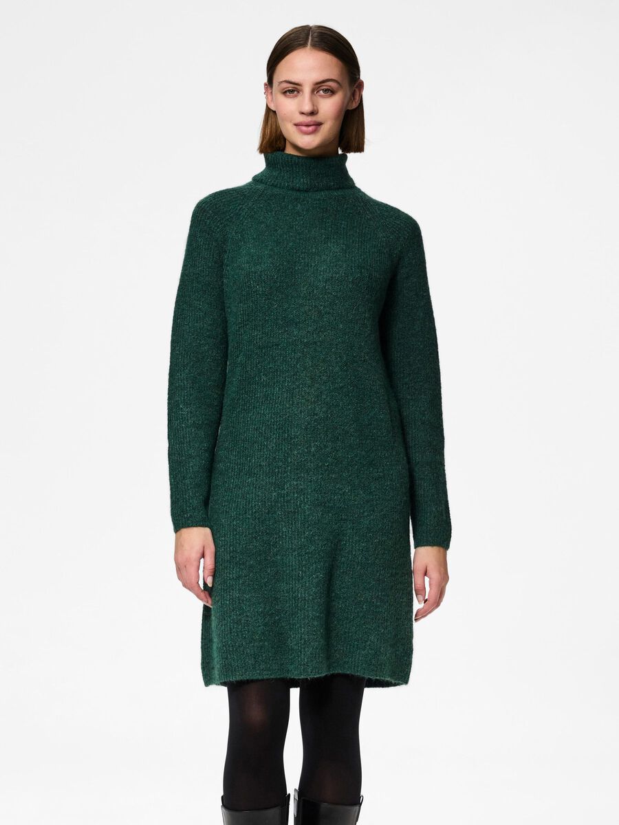 Pieces PCELLEN KNITTED DRESS, Trekking Green, highres - 17119500_TrekkingGreen_003.jpg