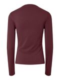 thumbnail Pcofelia  long sleeved top, colour: tawny port,, back
