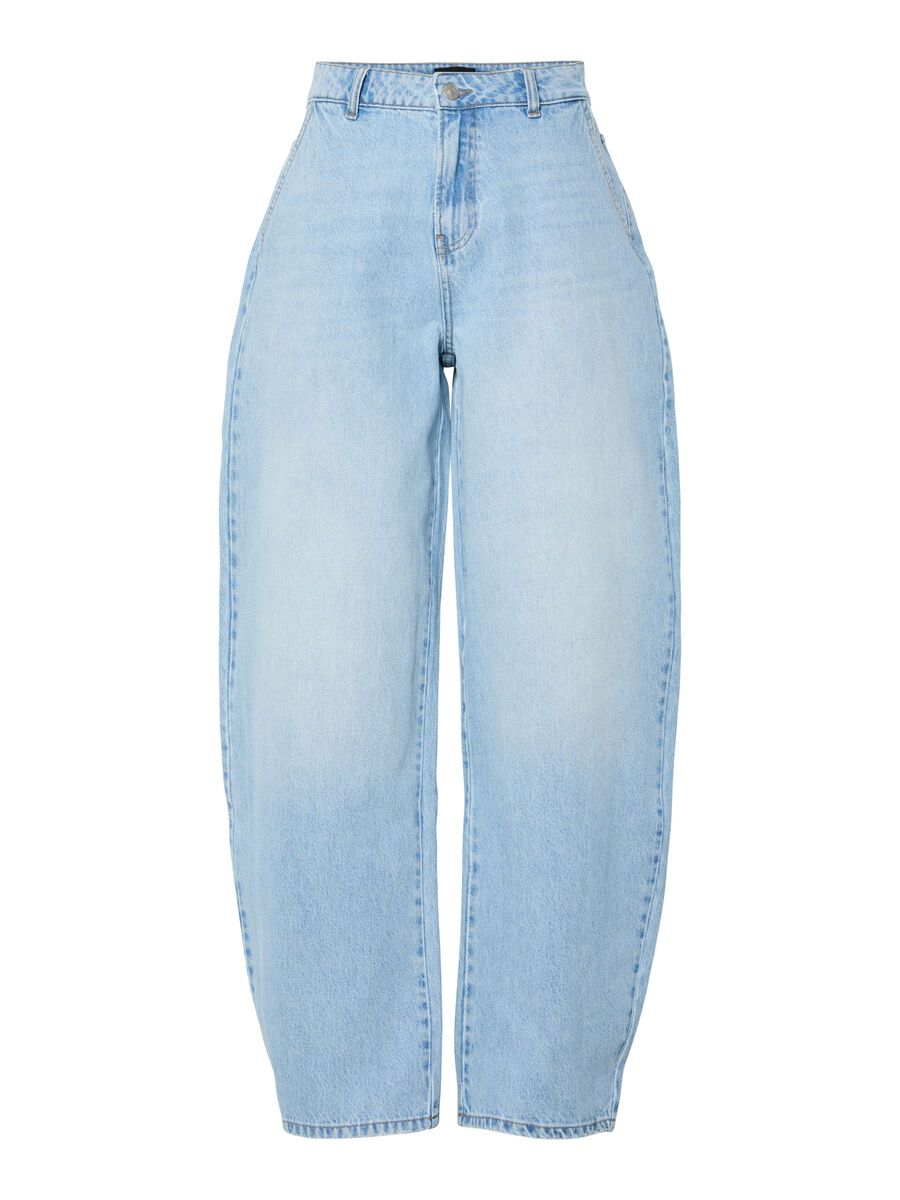 Carousel image - PCRATE MW BARREL FIT JEANS, Light Blue Denim | 6