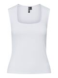 Pieces TOP BEZ RĘKAWÓW, Bright White, highres - 17161641_BrightWhite_001.jpg