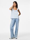 Pieces PCSASTINA MUSSELIN SLEEVELESS TOP, Cashmere Blue, highres - 17156479_CashmereBlue_005.jpg