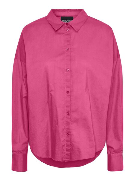 Pieces CHEMISE À MANCHES LONGUES, Shocking Pink, highres - 17133909_ShockingPink_001.jpg