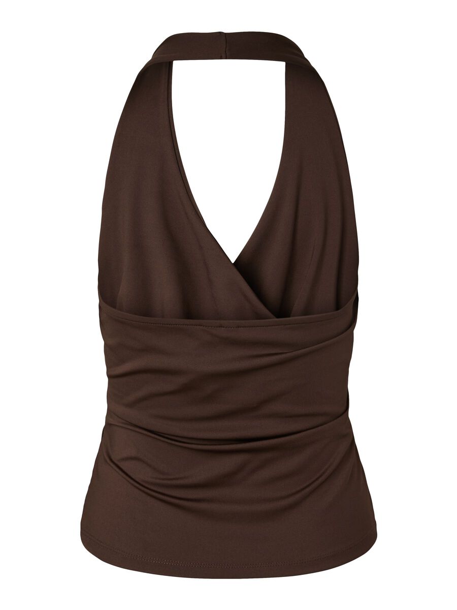 Product carousel image 2 PCSOFIA HALTERNECK TOP, Hot Fudge