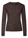 Pieces PCNORA KNITTED CARDIGAN, Hot Fudge, highres - 17154558_HotFudge_001.jpg