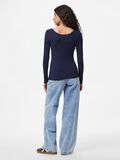 Pieces PCKITTE  LONG-SLEEVED T-SHIRT, Maritime Blue, highres - 17101437_MaritimeBlue_004.jpg