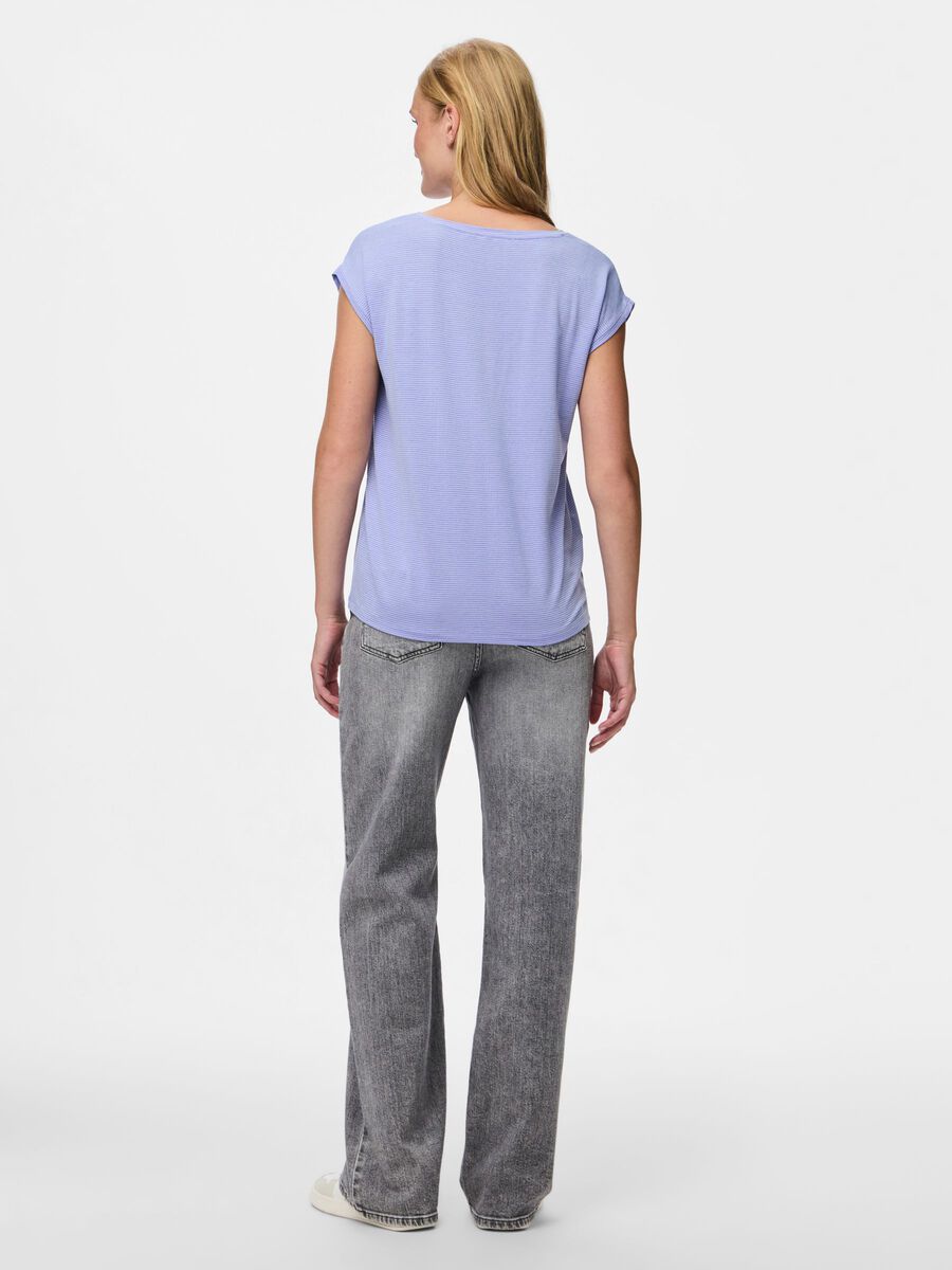 Carousel image - PCBILLO LUREX T-SHIRT, Baby Lavender | 2