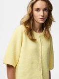 Product image thumbnail - PCSILLY - MANCHES COURTES CARDIGAN EN MAILLE, Pale Banana | 4
