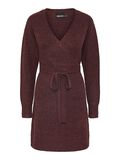 Pieces PCELLEN KNITTED DRESS, Tawny Port, highres - 17140738_TawnyPort_001.jpg