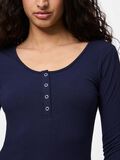 Pieces PCKITTE  LONG-SLEEVED T-SHIRT, Maritime Blue, highres - 17101437_MaritimeBlue_006.jpg