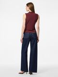 Pieces PCMADISON DRAPED  SLEEVELESS TOP, Tawny Port, highres - 17151143_TawnyPort_004.jpg
