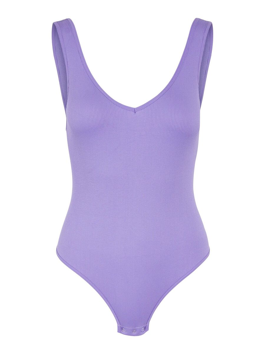 Pieces V-NECK BODYSUIT, Dahlia Purple, highres - 17110855_DahliaPurple_001.jpg