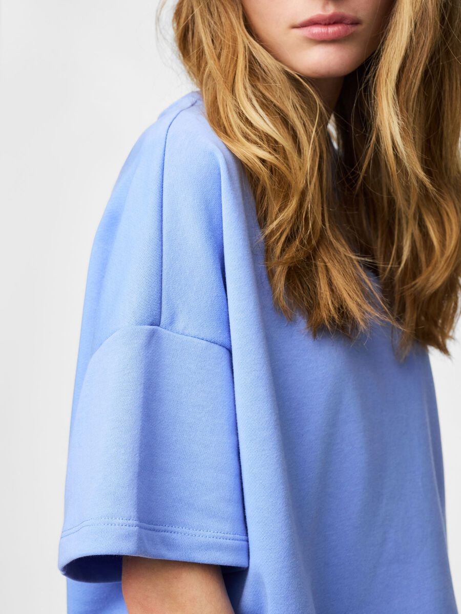 Carousel image - PCCHILLI SHORT SLEEVED TOP, Hydrangea | 4