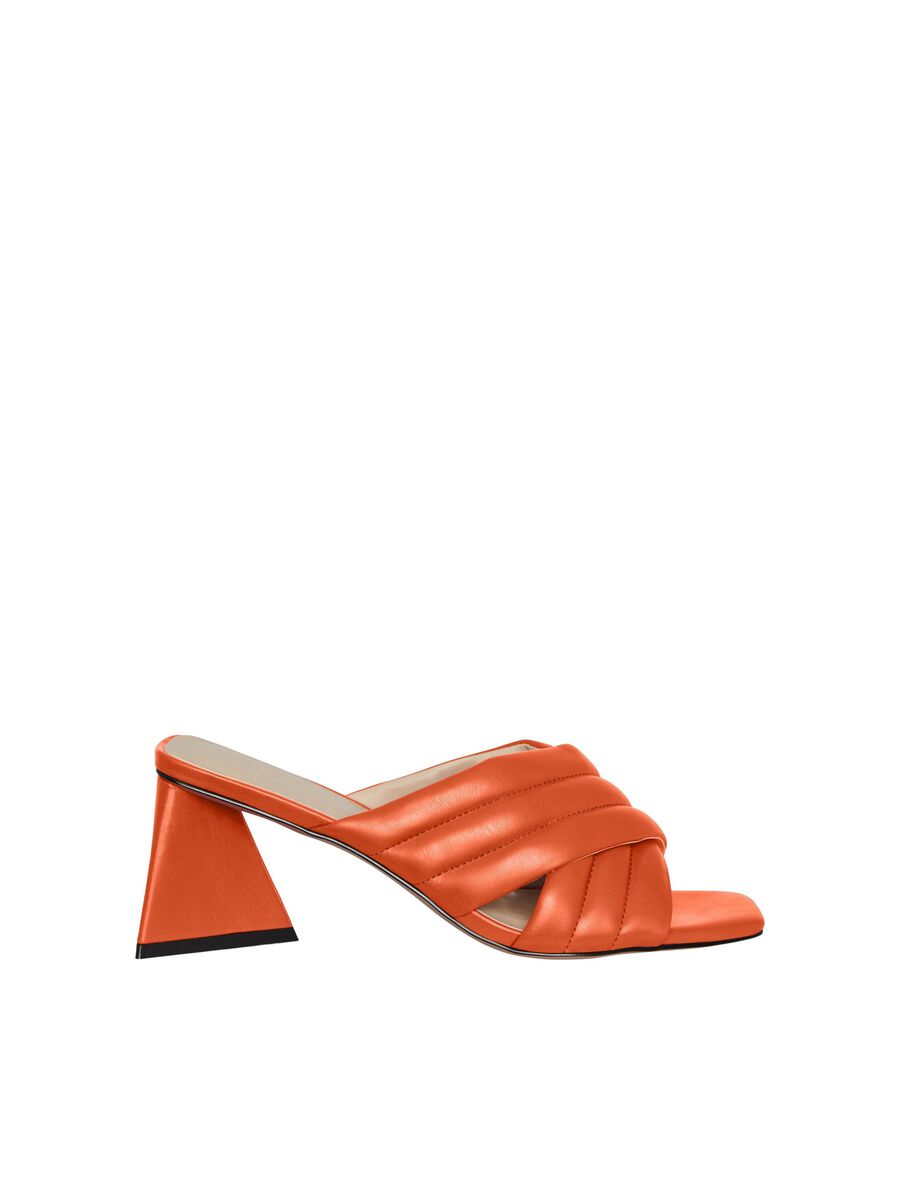 Pieces PCJULISE MULES À TALONS, Red Orange, highres - 17136329_RedOrange_002.jpg