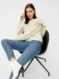 Pieces RUFFLE CROPPED KNITTED PULLOVER, Natural Melange, highres - 17108703_NaturalMelange_008.jpg