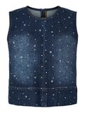Product image thumbnail - PCMERLE - DENIM TOP, Dark Blue Denim | 1