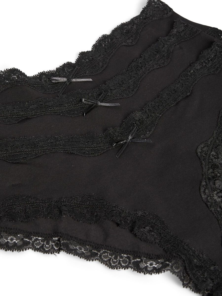 Pieces PCNOLA 3-PACK HIPSTER, Black, highres - 17108468_Black_1050914_003.jpg