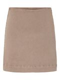 Product image thumbnail - PCSALUME HW LEOPARD DENIM SKIRT, Taupe Gray | 1