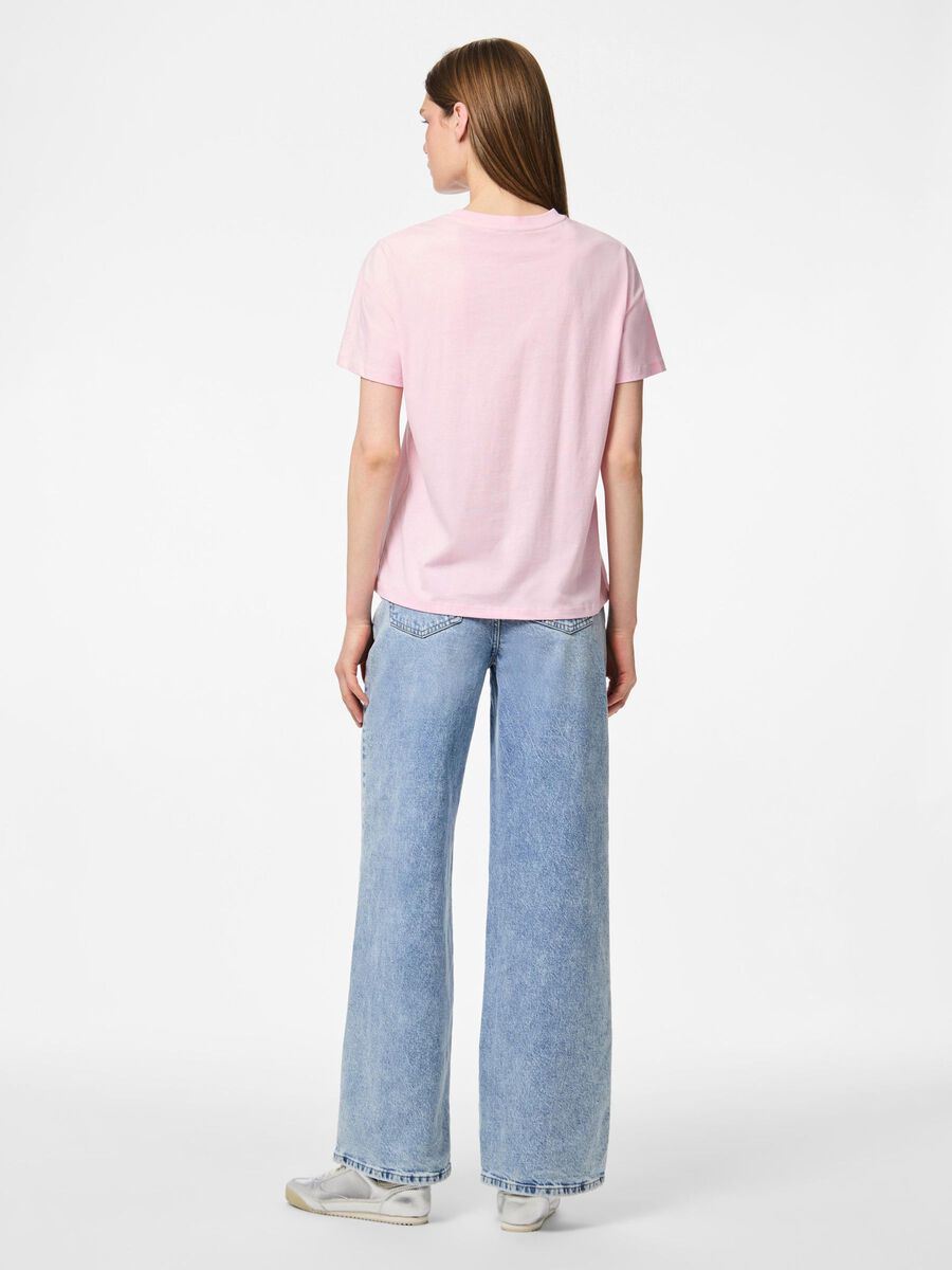 Pieces PCRIA COTTON T-SHIRT, Roseate Spoonbill, highres - 17140802_RoseateSpoonbill_004.jpg