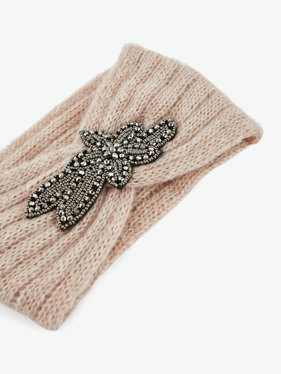 Pieces BEADED BADGE HEADBAND, Cameo Rose, highres - 17098076_CameoRose_006.jpg