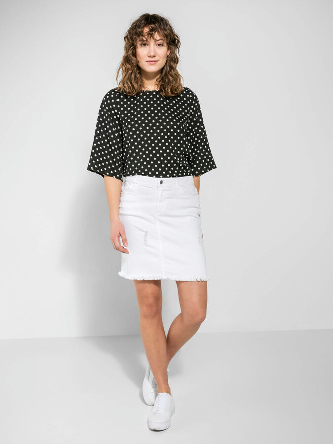 Bekræfte Afdæk forene HVID DENIM NEDERDEL (White) | Pieces®