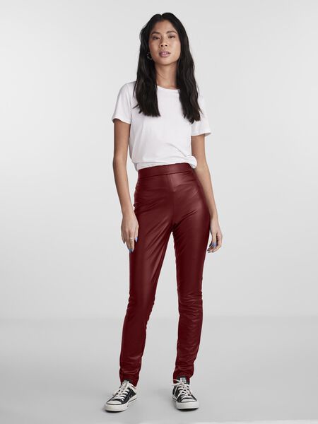 Pieces PCSALLIE FAUX LEATHER LEGGINGS, Sun-Dried Tomato, highres - 17144752_SunDriedTomato_005.jpg