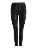 Pieces FOIL SNAKESKIN PRINT TROUSERS, Black, highres - 17099710_Black_718978_001.jpg