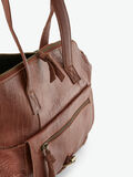 Pieces LEATHER TRAVEL BAG, Mocca, highres - 17085471_Mocca_005.jpg