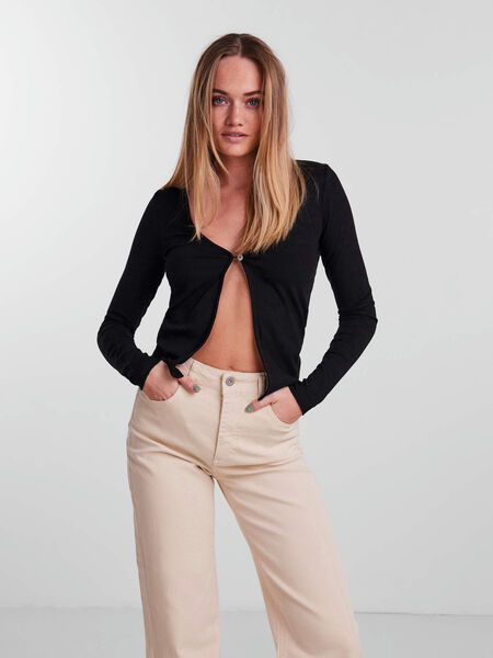 Pieces PCFOBS CARDIGAN, Black, highres - 17128642_Black_003.jpg