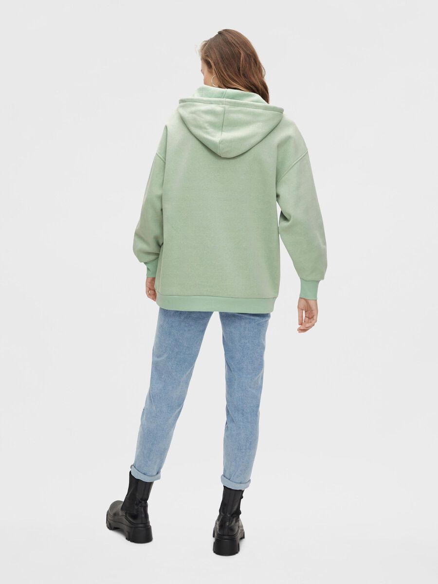 Pieces PCFRANCI HOODIE, Aqua Gray, highres - 17115899_AquaGray_004.jpg