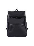 Pieces ZIP DETAIL NYLON BACKPACK, Black, highres - 17102789_Black_001.jpg