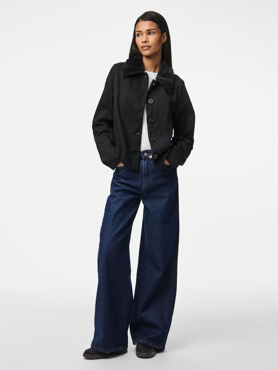 Carousel image - PCJACKIE VESTE EN JEAN, Black | 3