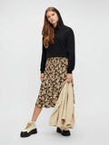 Pieces PLISSÉ PRINTED MIDI SKIRT, Black, highres - 17108643_Black_804679_005.jpg