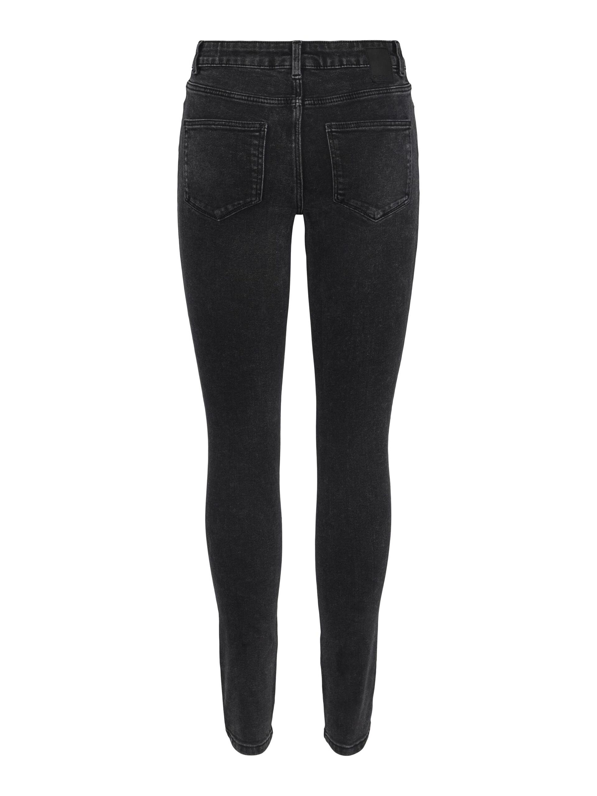 Carousel image - PCDANA MW SKINNY JEANS, Dark Grey Denim | 7