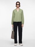 Pieces PCDREW LONG SLEEVED BLOUSE, Hedge Green, highres - 17149733_HedgeGreen_007.jpg