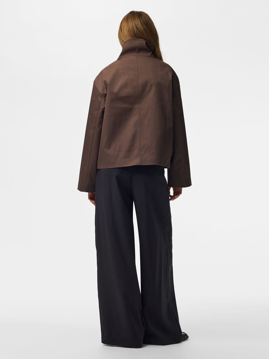 Product carousel image 2 PCELISABETH HIGH NECK JACKET, Coffee Bean
