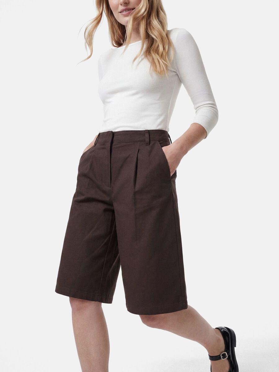 Carousel image - PCRIKKE HW BERMUDASHORTS, Hot Fudge | 4