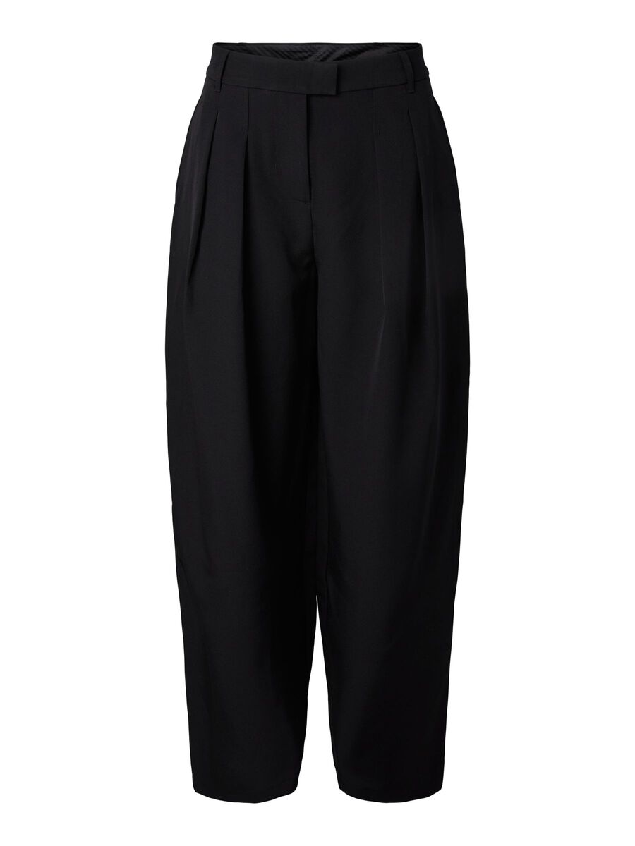 Product carousel image - PCOLIVIA BARREL  TROUSERS, Black | 1