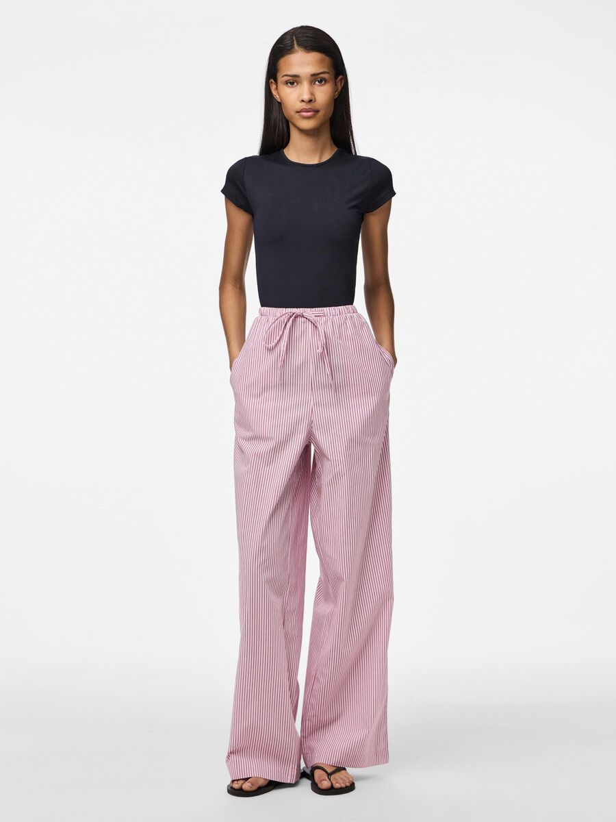 Pieces PCFELINE HW STRIPED TROUSERS, Pink-A-Boo, highres - 17158470_PinkABoo_1208387_005.jpg