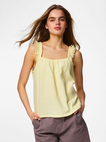 Pieces PCSASTINA STRAP TOP, French Vanilla, highres - 17163423_FrenchVanilla_003.jpg