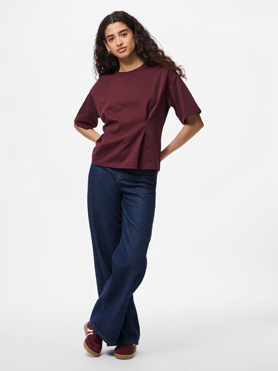 Pieces PCSKYLAR FITTED T-SHIRT, Port Royale, highres - 17163778_PortRoyale_005.jpg