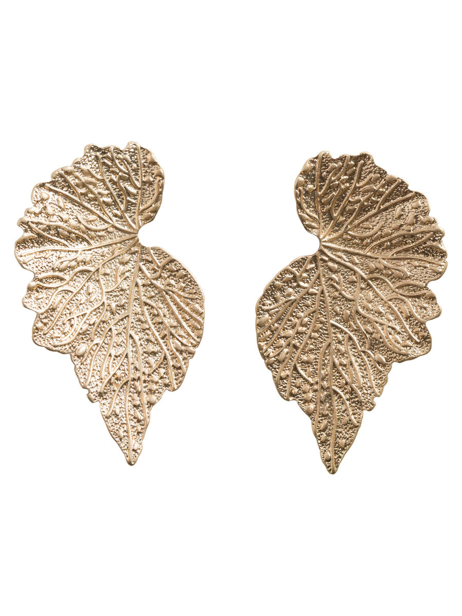 Pieces FEUILLE BOUCLES D'OREILLE, Gold Colour, highres - 17085105_GoldColour_001.jpg