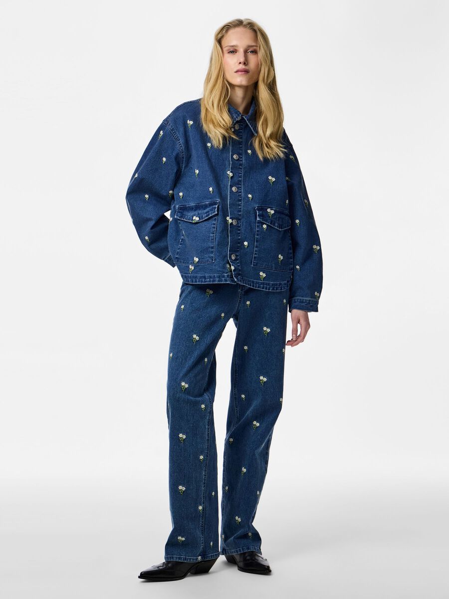 Carousel image - PCFLORA  DENIM SHIRT, Medium Blue Denim | 5