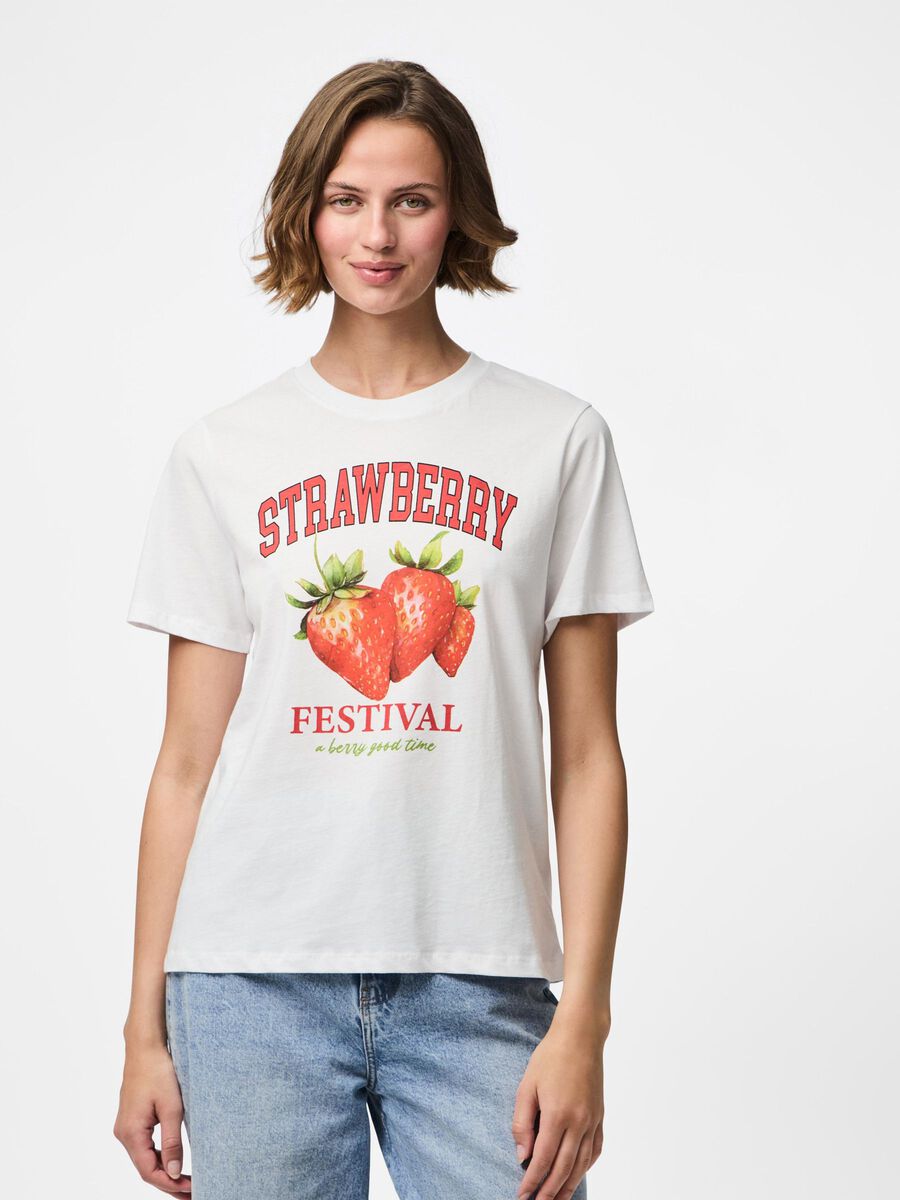 Pieces T-SHIRT, Bright White, highres - 17163247_BrightWhite_1245762_003.jpg