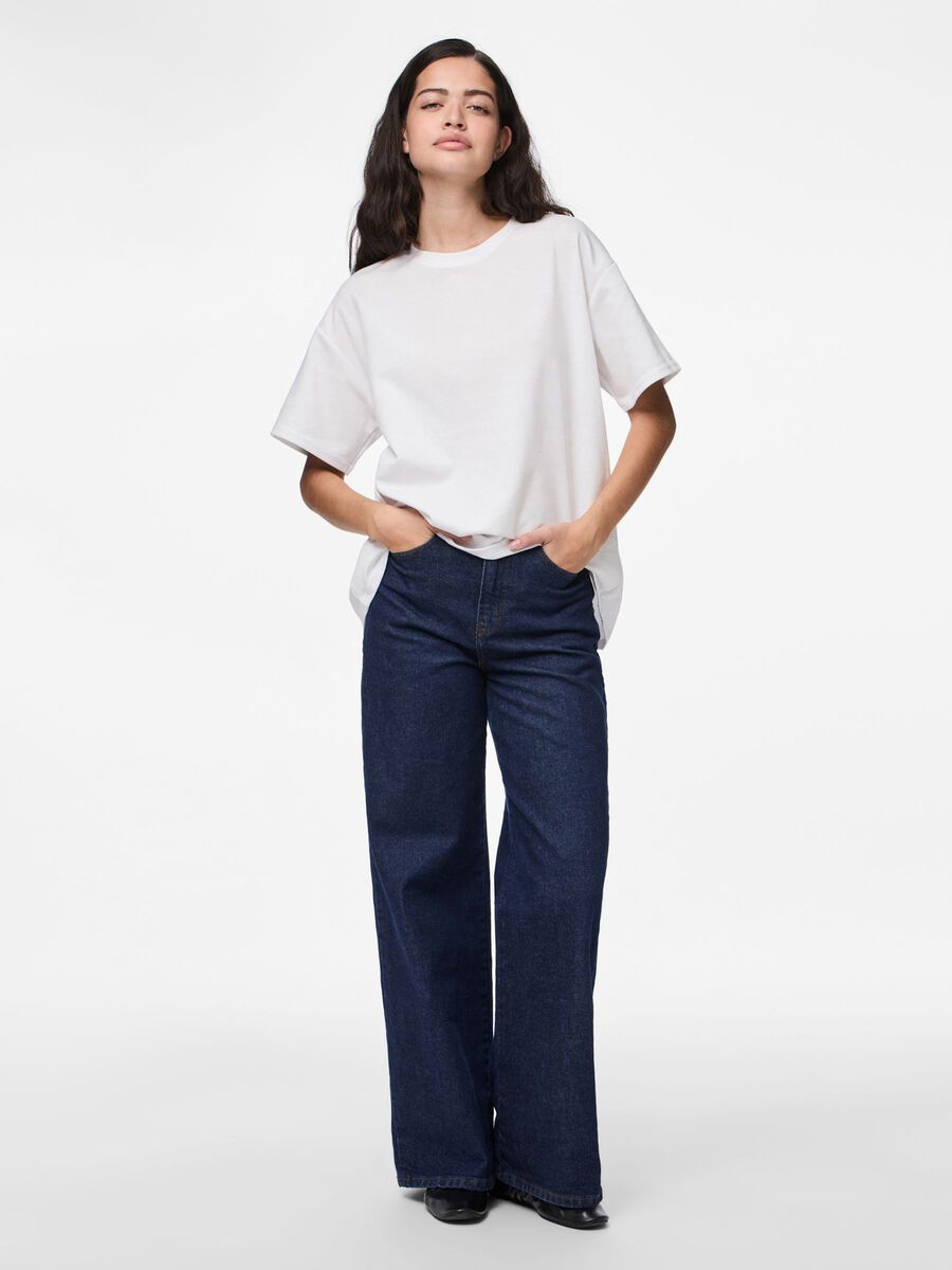 Product carousel image - PCSKYLAR OVERSIZED T-SHIRT, Bright White | 1