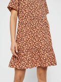 Pieces BLUMENPRINT GESMOKTES KLEID, Copper Brown, highres - 17104719_CopperBrown_772457_007.jpg