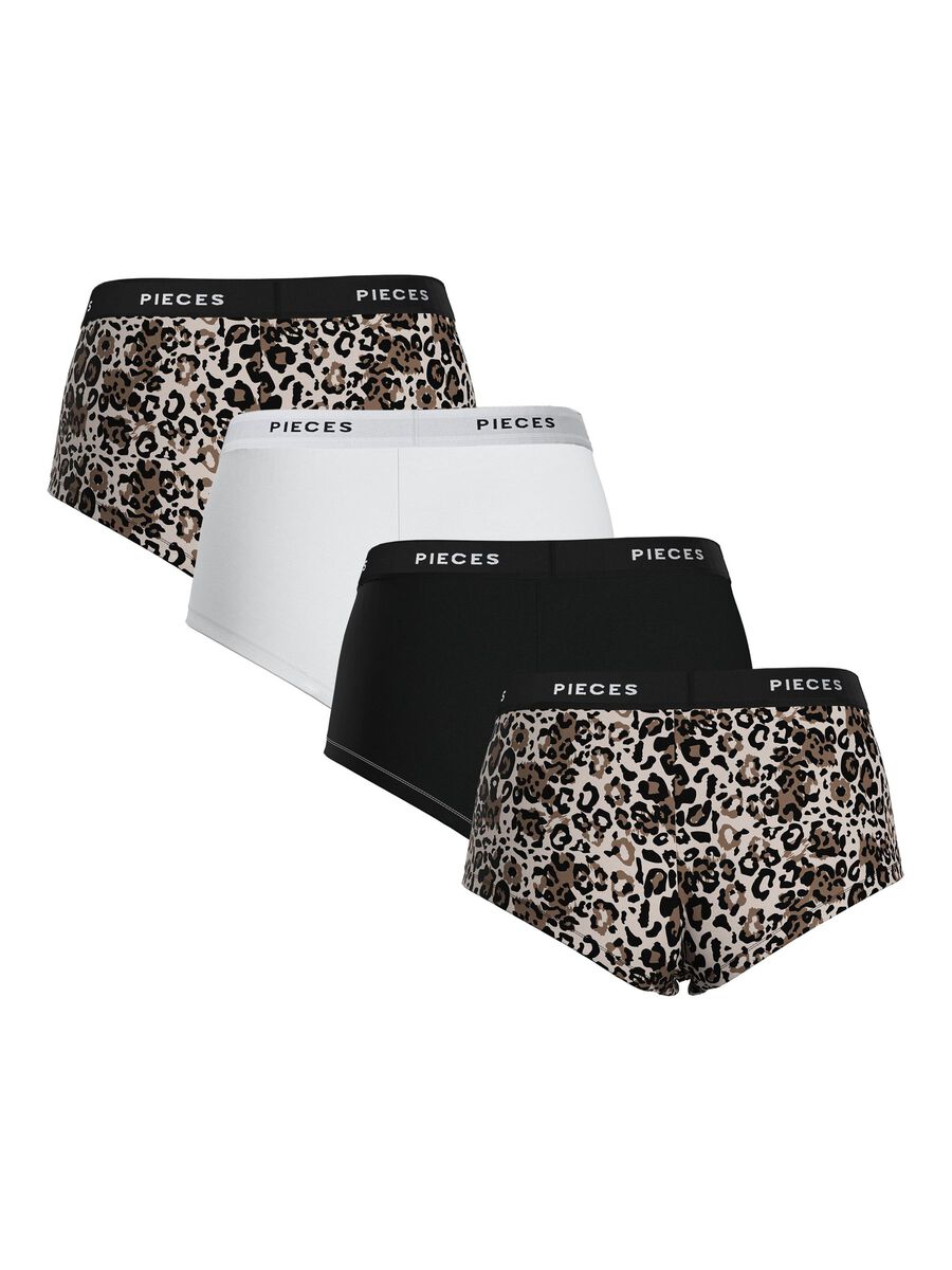 Pieces PCLOGO 4ER-PACK BOXERSHORTS, Silver Gray, highres - 17156241_SilverGray_1177824_002.jpg